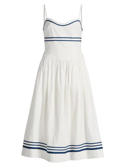 Ciao Lucia Women's Florencia Cotton Midi-dress In White