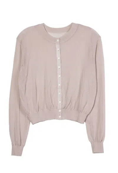 Ciao Lucia Women's Hydra Sheer Cardigan In Stone In Gray