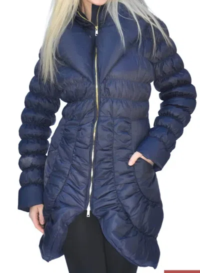 Ciao-milano Coco Coat In Navy In Blue