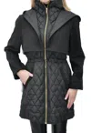 Ciao-milano Daria Coat In Black In Black