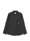 Ciaran Check-print Shirt In Black
