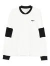 Ciaran Contrast-panels Sweatshirt In White