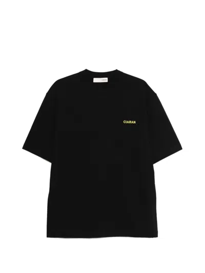 Ciaran Logo-embroidered T-shirt In Black