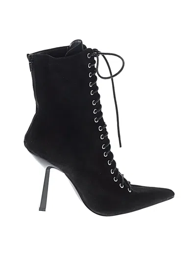 Pre-owned Cider Ankle Boots In Black