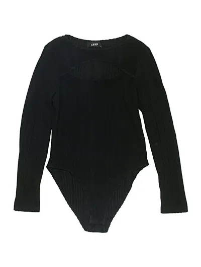 Pre-owned Cider Bodysuit In Black