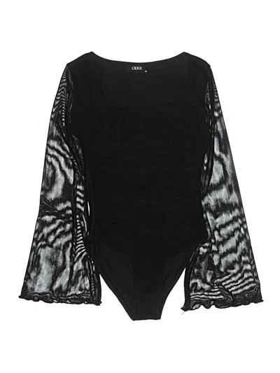 Pre-owned Cider Bodysuit In Black