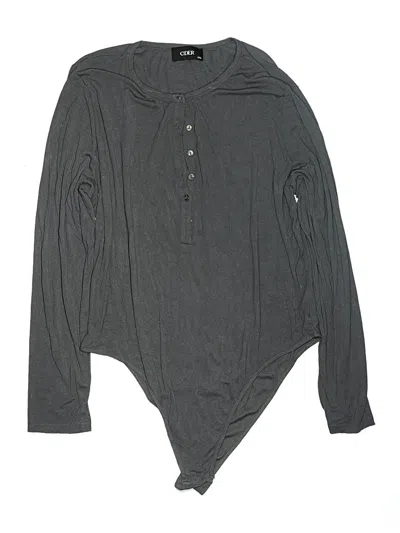 Pre-owned Cider Bodysuit In Gray