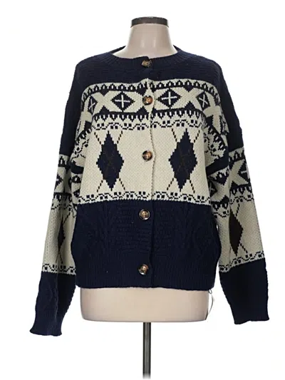 Pre-owned Cider Cardigan Sweater In Blue