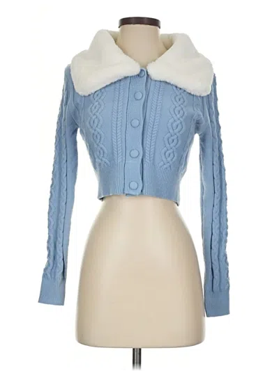 Pre-owned Cider Cardigan Sweater In Blue