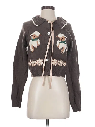 Pre-owned Cider Cardigan Sweater In Brown