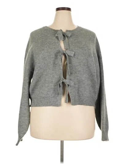 Pre-owned Cider Cardigan Sweater In Gray