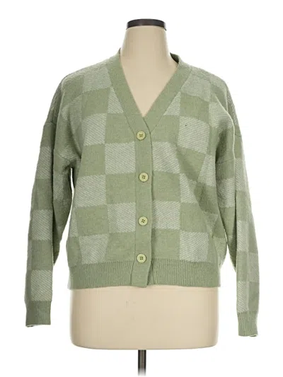 Pre-owned Cider Cardigan Sweater In Green