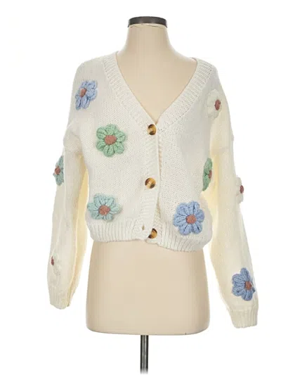 Pre-owned Cider Cardigan Sweater In Ivory