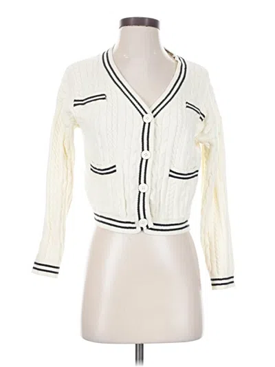 Pre-owned Cider Cardigan Sweater In Ivory