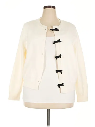 Pre-owned Cider Cardigan Sweater In Ivory
