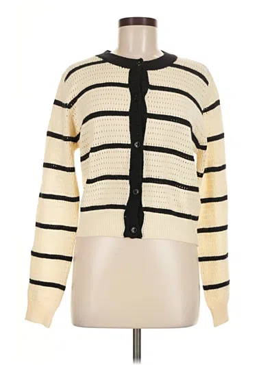 Pre-owned Cider Cardigan Sweater In White