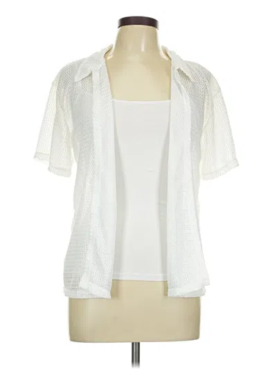 Pre-owned Cider Cardigan Sweater In White