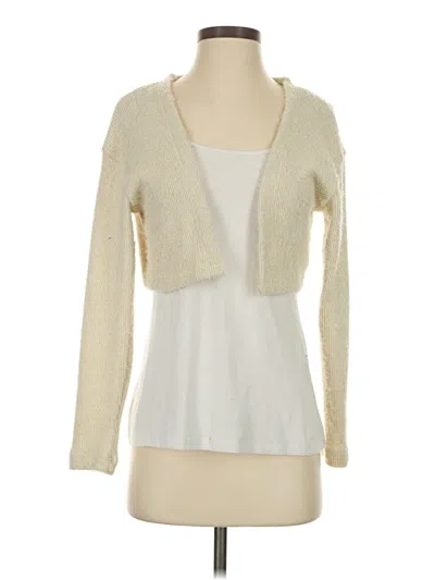 Pre-owned Cider Cardigan Sweater In White