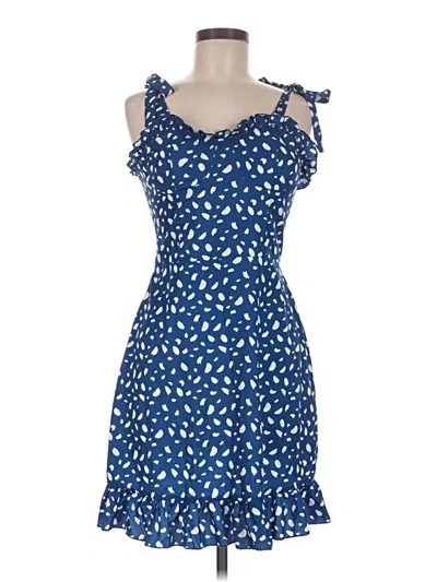 Pre-owned Cider Casual Dress In Blue