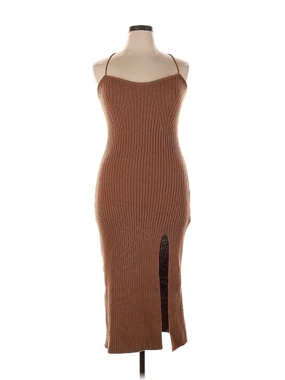 Pre-owned Cider Casual Dress In Brown