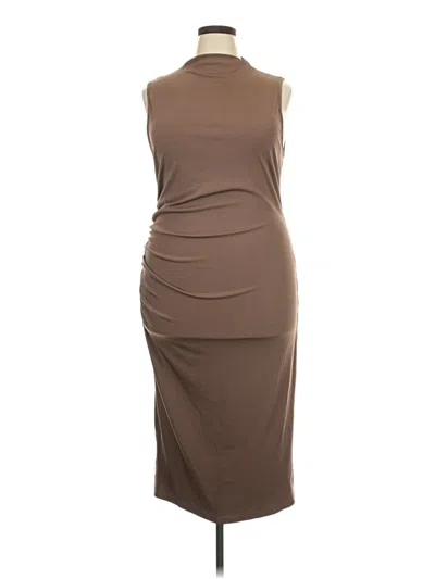 Pre-owned Cider Casual Dress In Brown