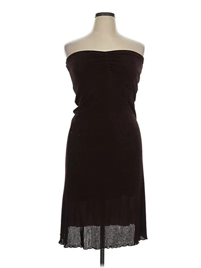 Pre-owned Cider Casual Dress In Brown