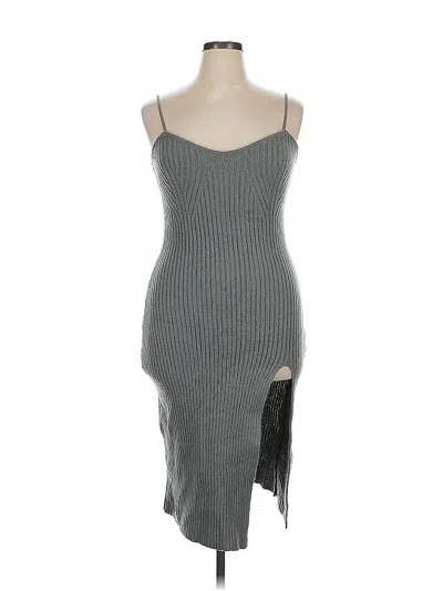 Pre-owned Cider Casual Dress In Gray