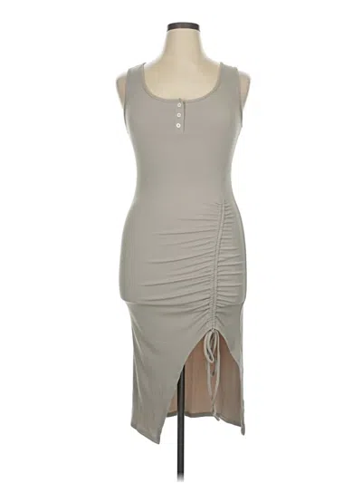 Pre-owned Cider Casual Dress In Gray