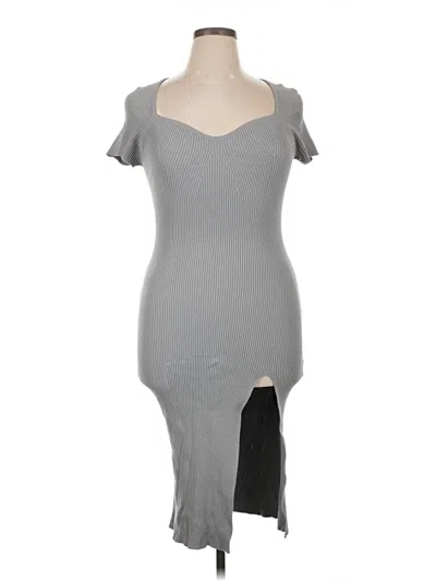 Pre-owned Cider Casual Dress In Gray