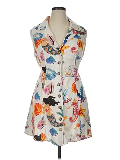 Pre-owned Cider Casual Dress In Gray