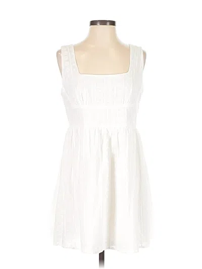 Pre-owned Cider Casual Dress In White