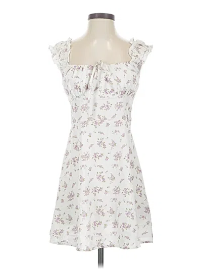Pre-owned Cider Casual Dress In White