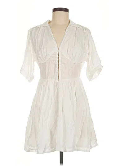 Pre-owned Cider Casual Dress In White