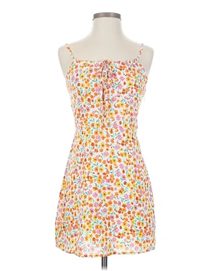 Pre-owned Cider Casual Dress In White