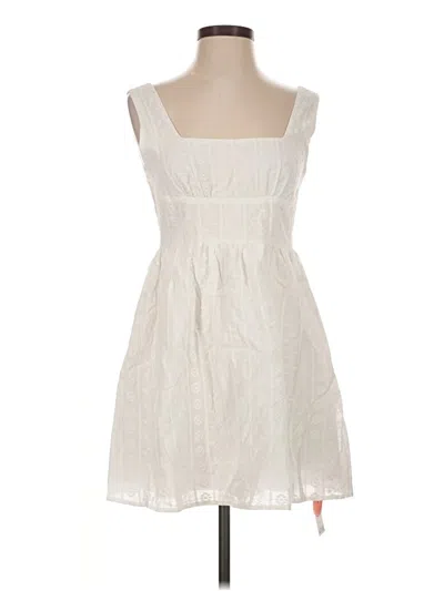 Pre-owned Cider Casual Dress In White