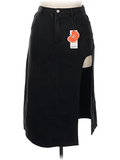 Pre-owned Cider Casual Skirt In Black