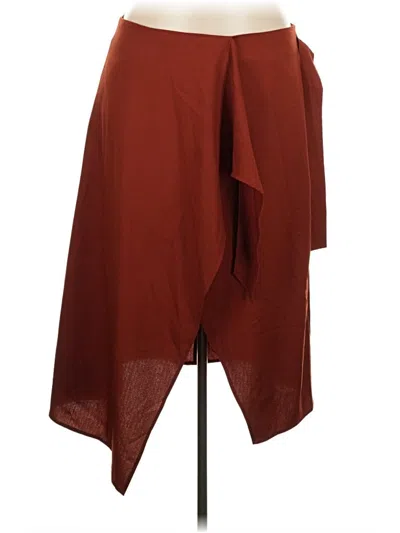 Pre-owned Cider Casual Skirt In Burgundy