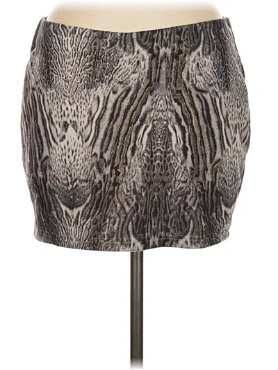 Pre-owned Cider Casual Skirt In Gray