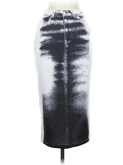 Pre-owned Cider Casual Skirt In Silver
