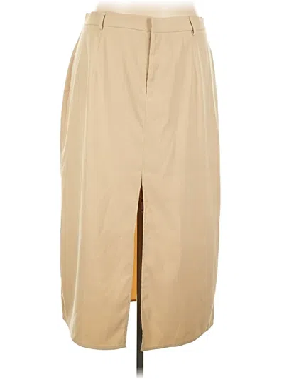 Pre-owned Cider Casual Skirt In Tan