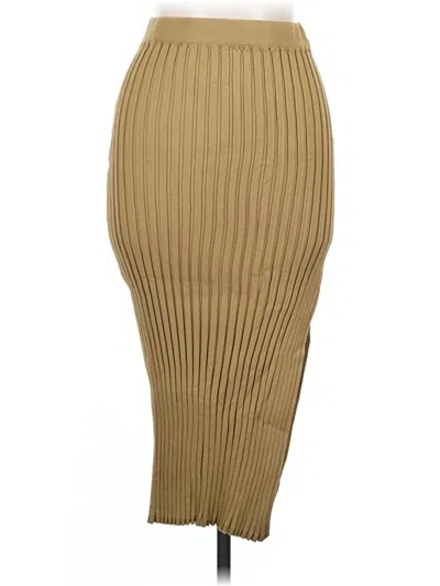 Pre-owned Cider Casual Skirt In Tan