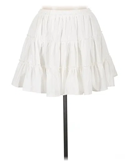 Pre-owned Cider Casual Skirt In White