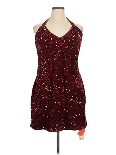 Pre-owned Cider Cocktail Dress In Burgundy