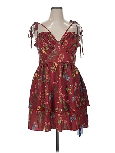 Pre-owned Cider Cocktail Dress In Burgundy