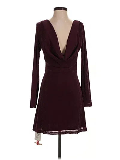 Cider Cocktail Dress In Burgundy