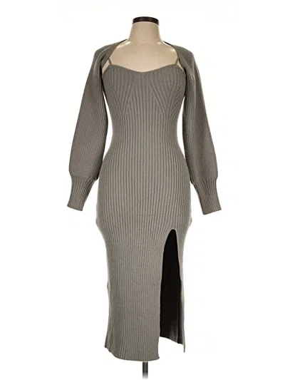 Pre-owned Cider Cocktail Dress In Gray