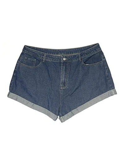 Pre-owned Cider Denim Shorts In Blue