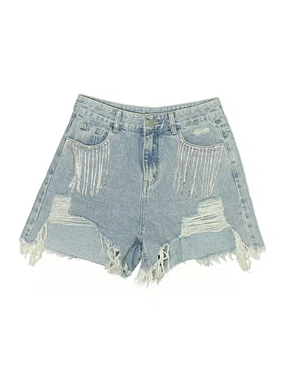 Pre-owned Cider Denim Shorts In Blue