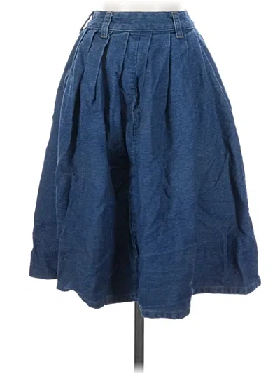 Pre-owned Cider Denim Skirt In Blue