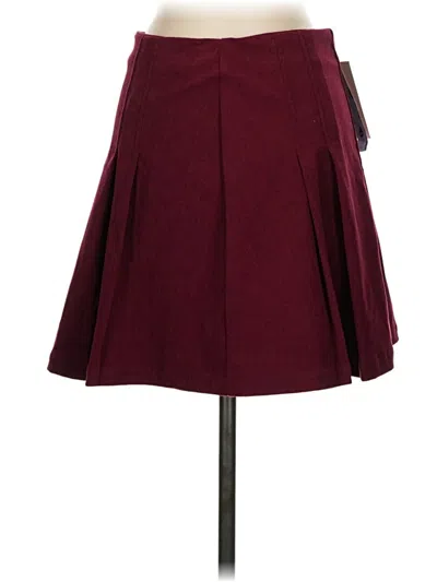 Pre-owned Cider Formal Skirt In Burgundy